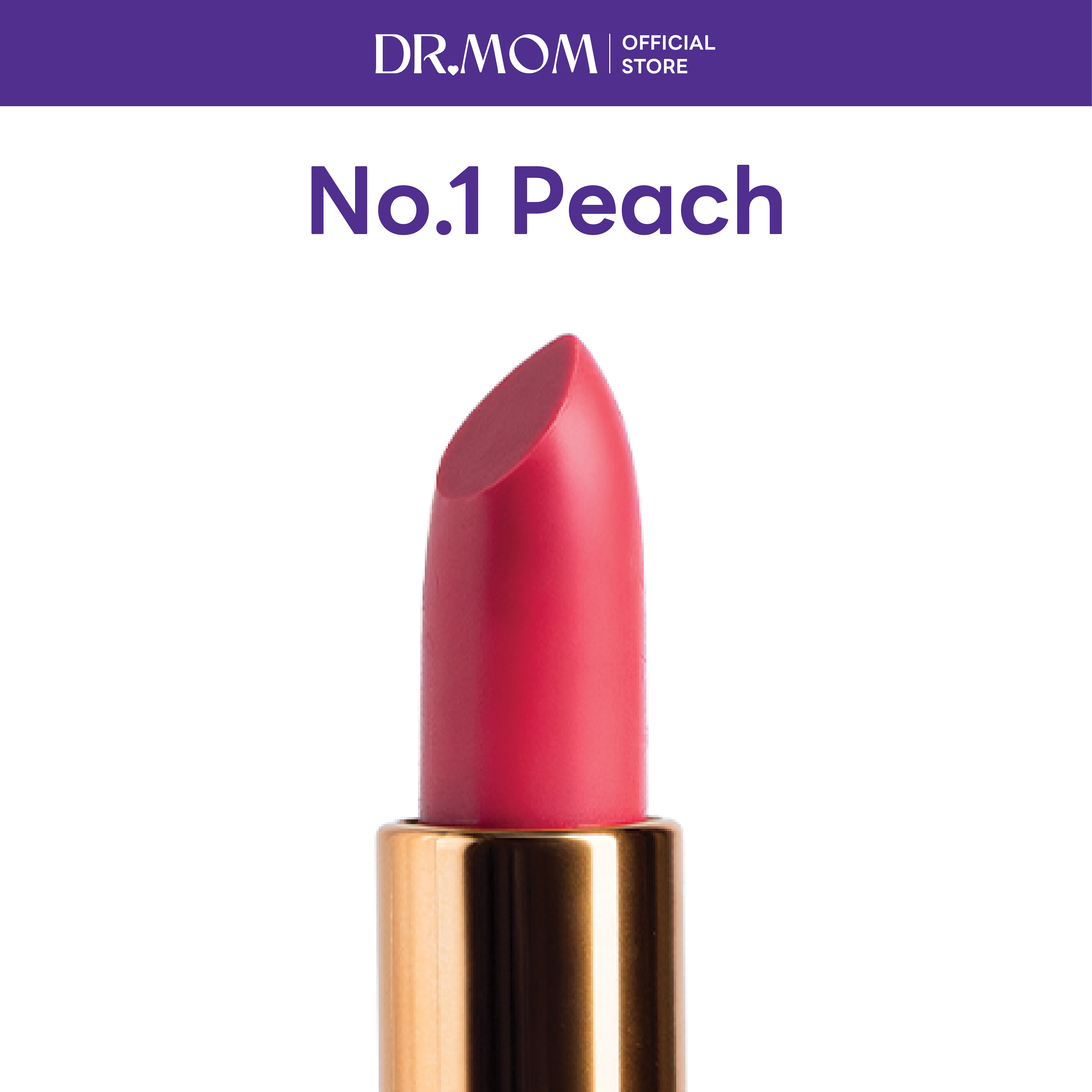 ลิปทินต์บาล์มดอกเตอร์มัม | Dr.Mom Tinted Lip Balm 3.6 g. – PEACH