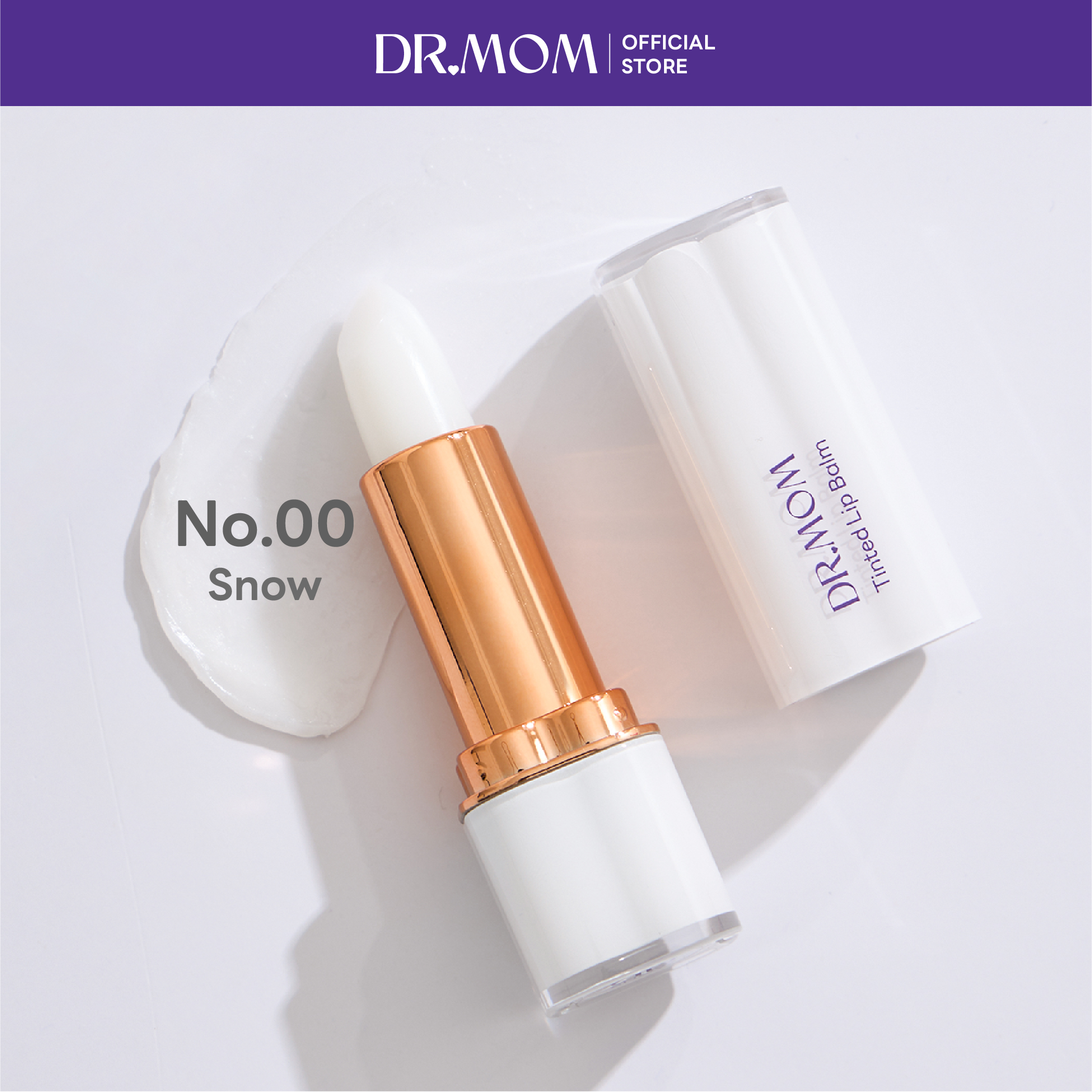 ลิปทินต์บาล์มดอกเตอร์มัม | Dr.Mom Tinted Lip Balm 3.6 g. – SNOW
