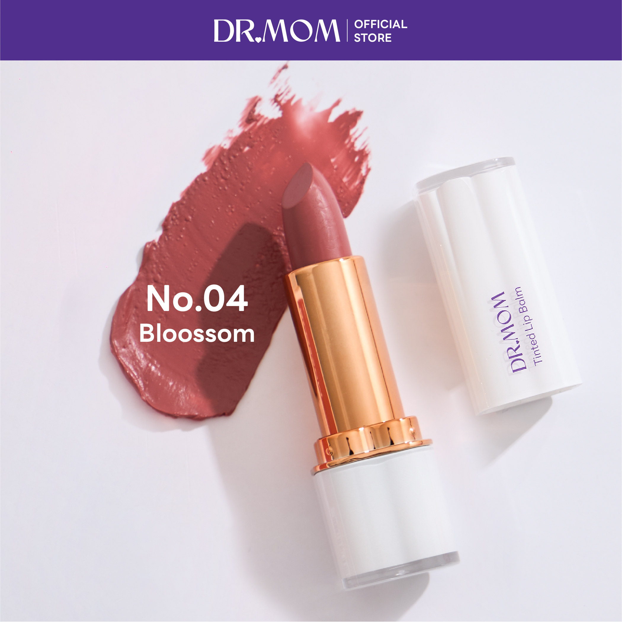 ลิปทินต์บาล์มดอกเตอร์มัม | Dr.Mom Tinted Lip Balm 3.6 g. – BLOOSSOM