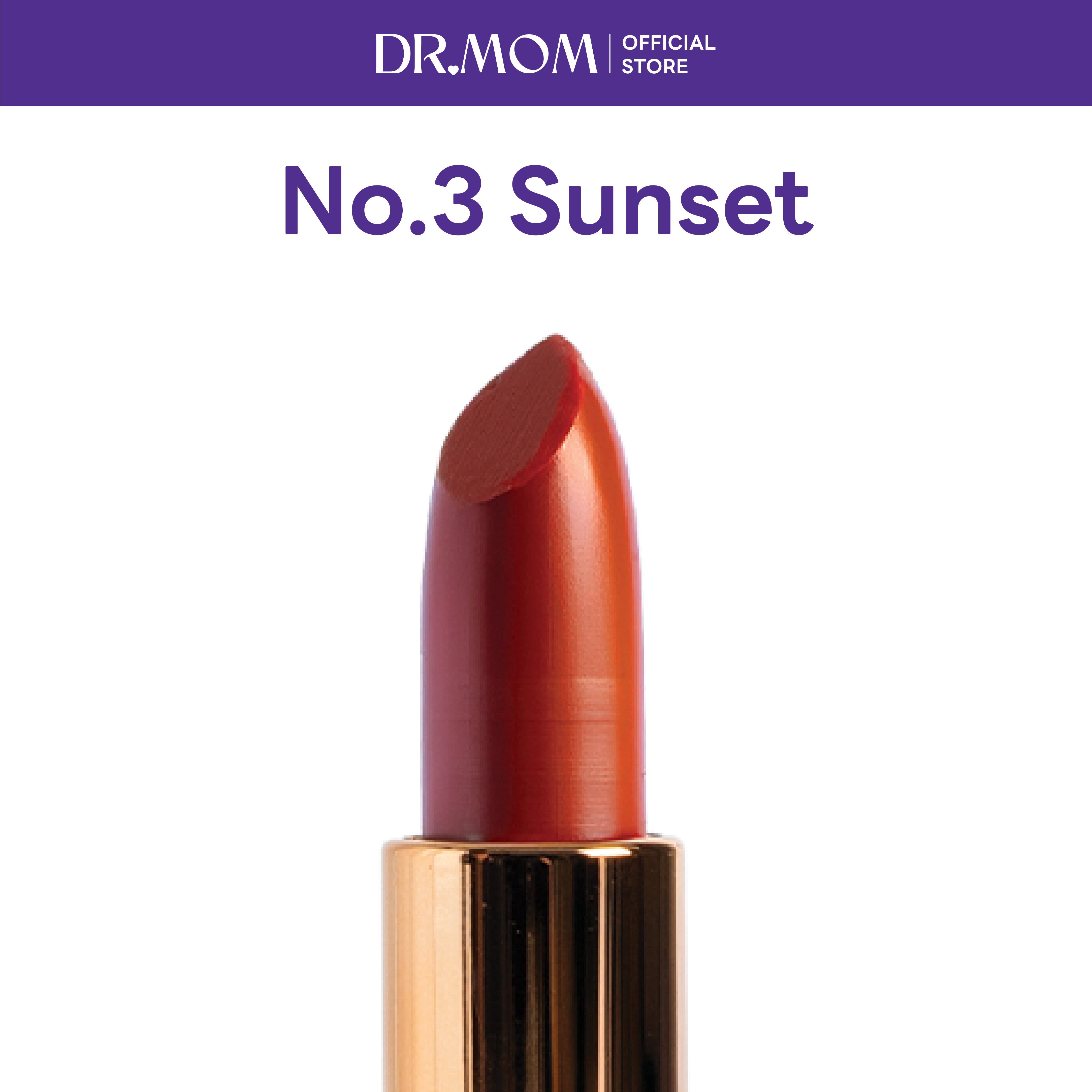 ลิปทินต์บาล์มดอกเตอร์มัม | Dr.Mom Tinted Lip Balm 3.6 g. – SUNSET